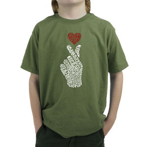 Boy's Word Art T-shirt - K-Pop